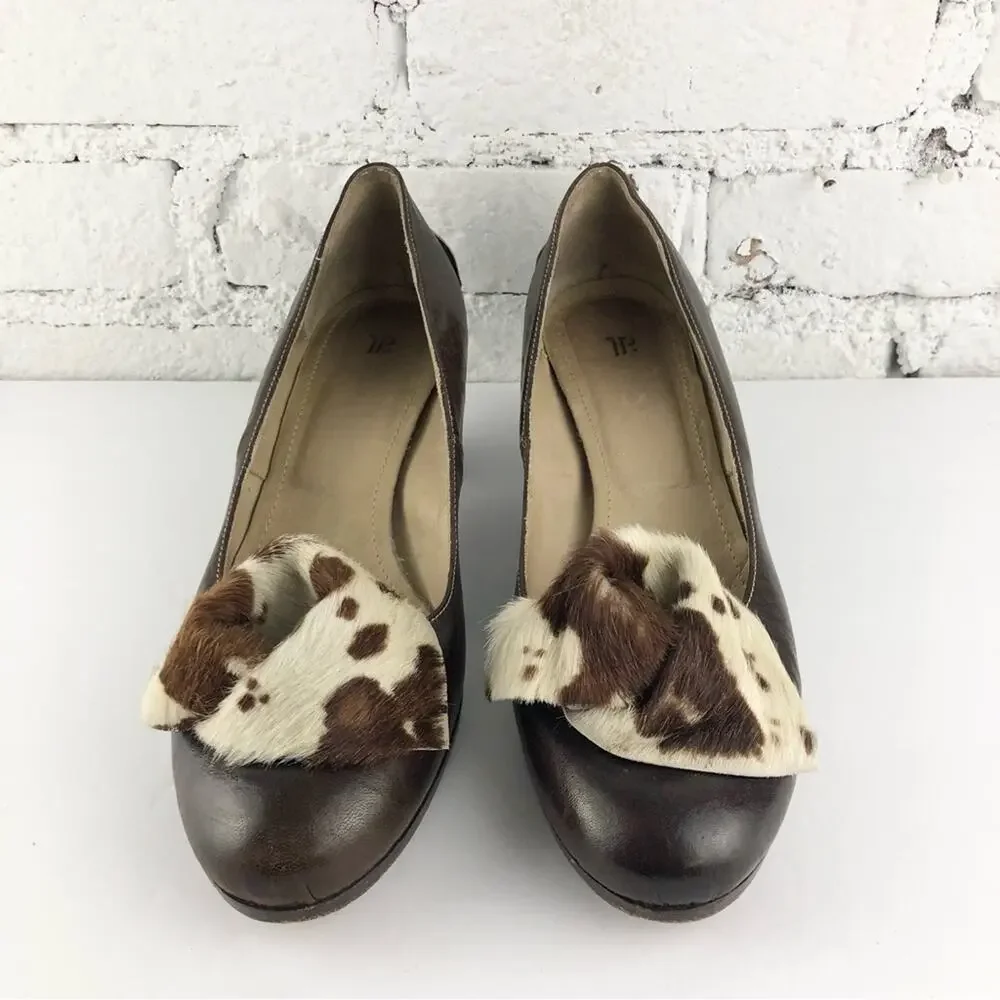 TP Pony Calf Hair Accent Pumps